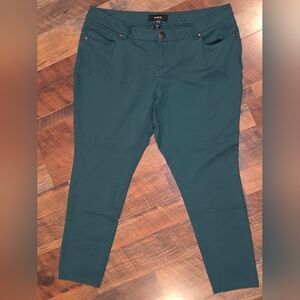 Torrid Green Skinny Pants